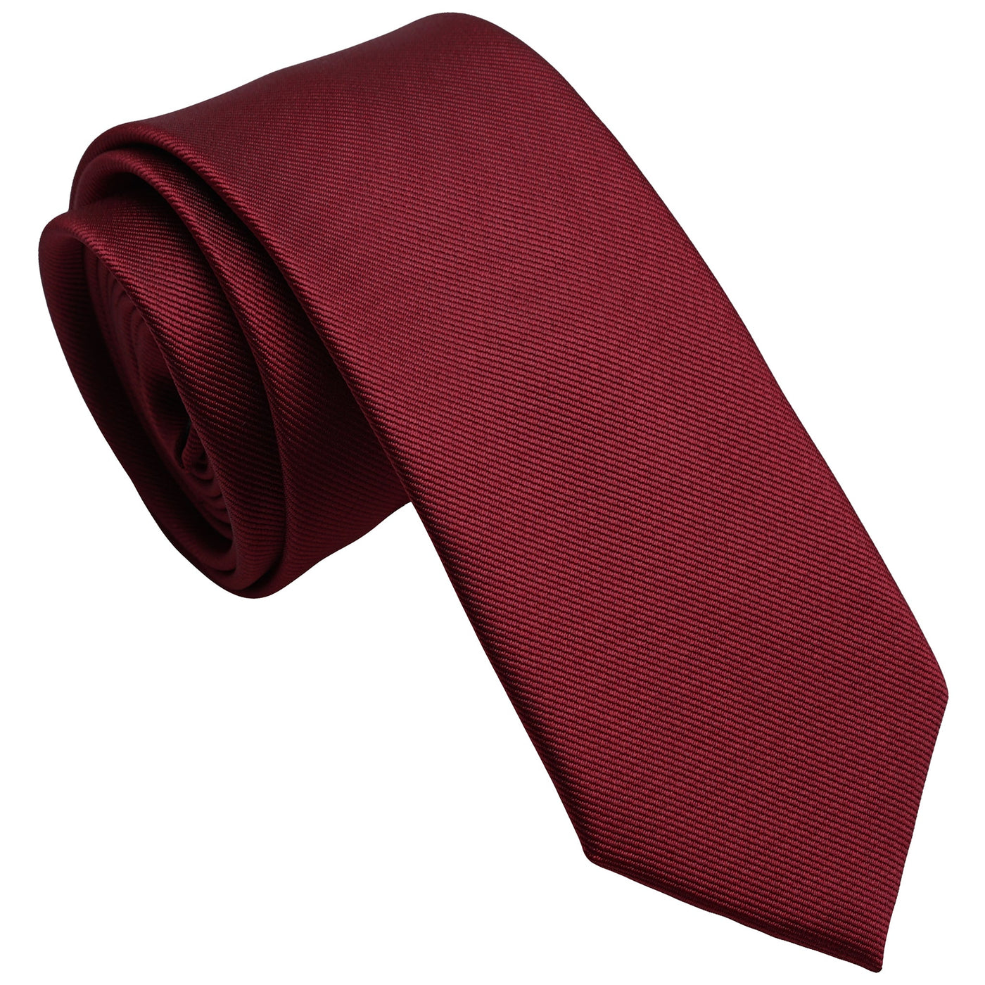 apple-red-skinny-solid-necktie