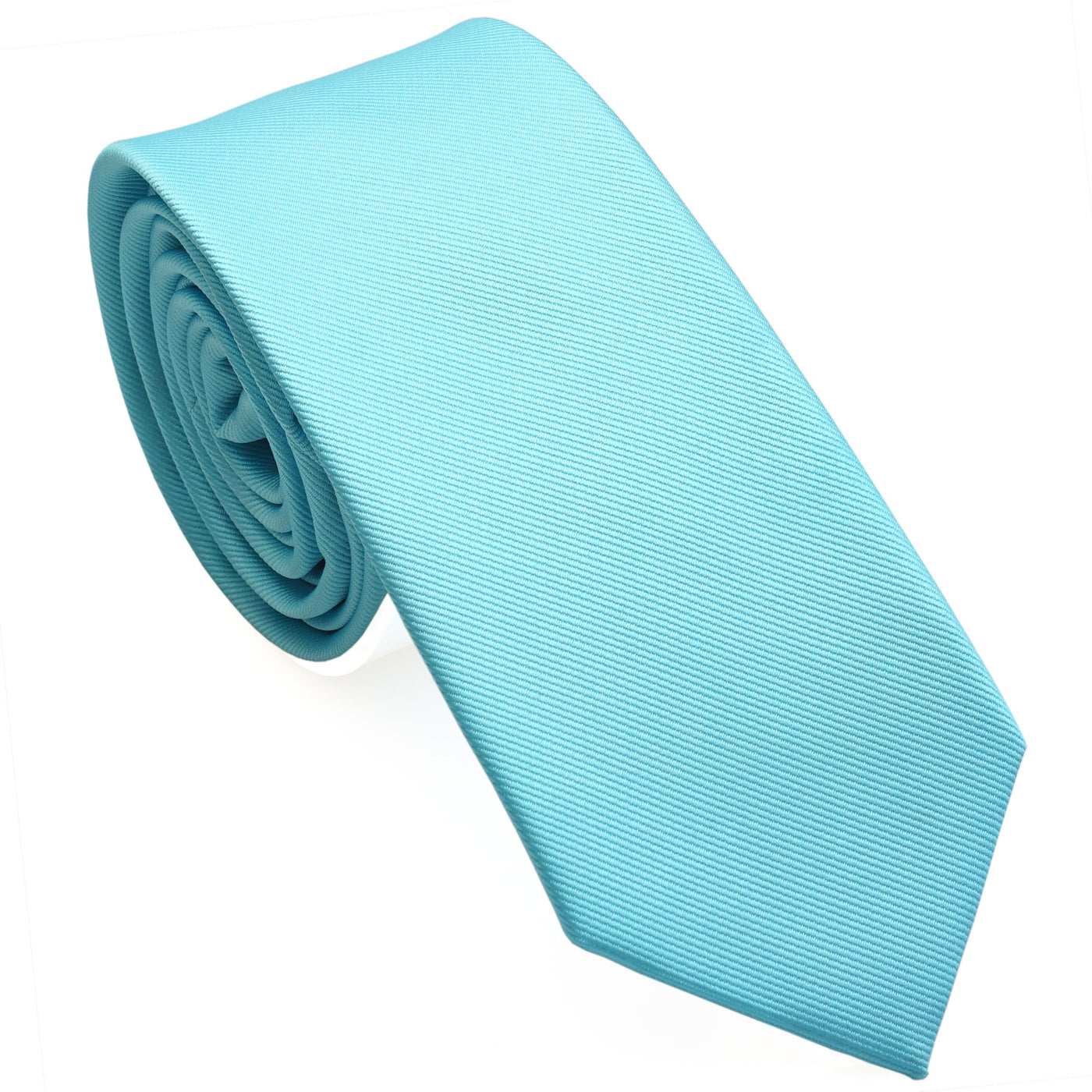 aqua-blue-skinny-solid-necktie