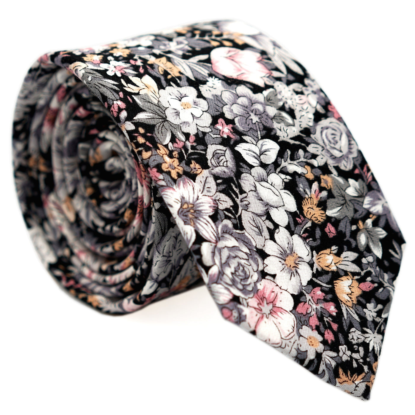 black-and-luna-skinny-floral-cotton-necktie