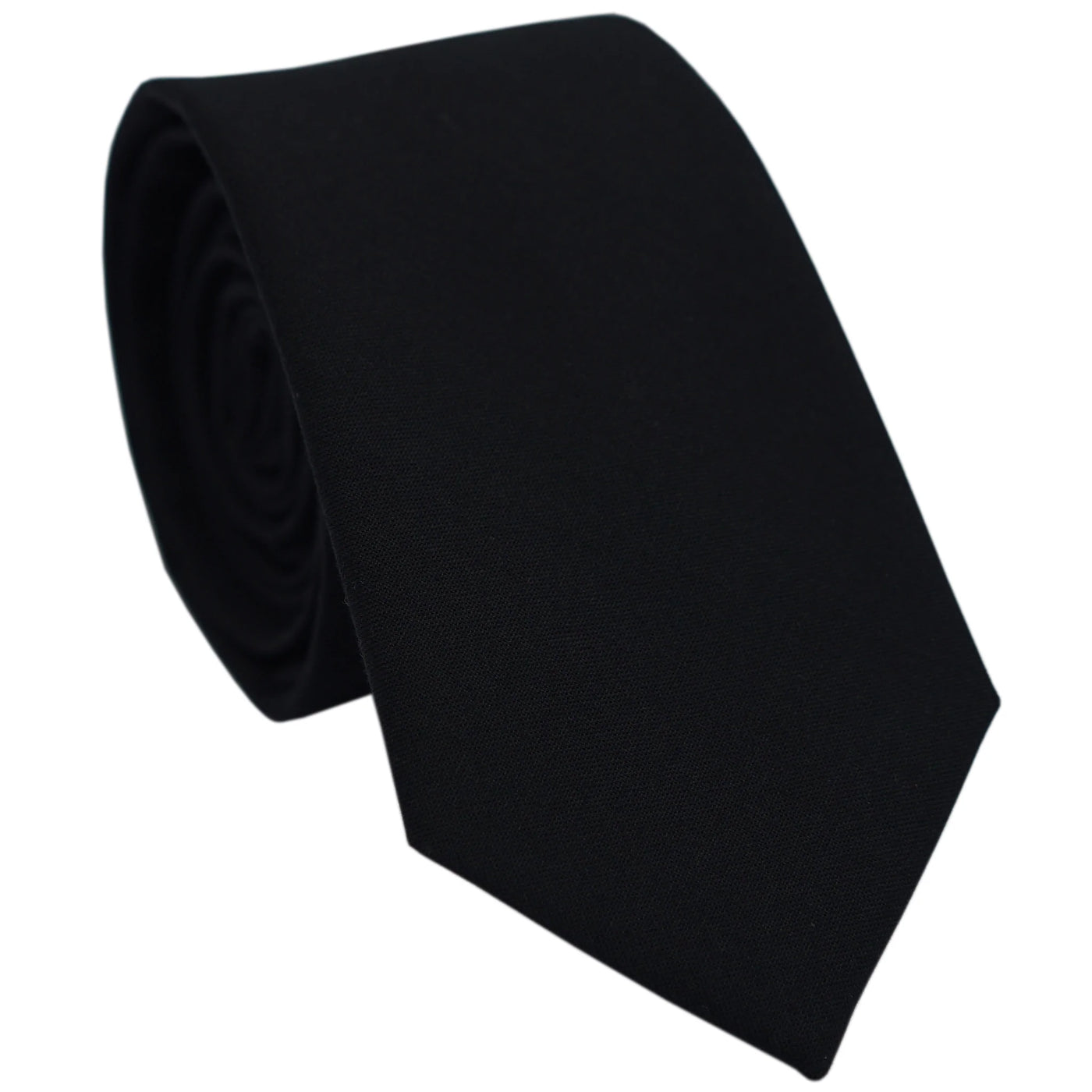 black-skinny-cotton-necktie