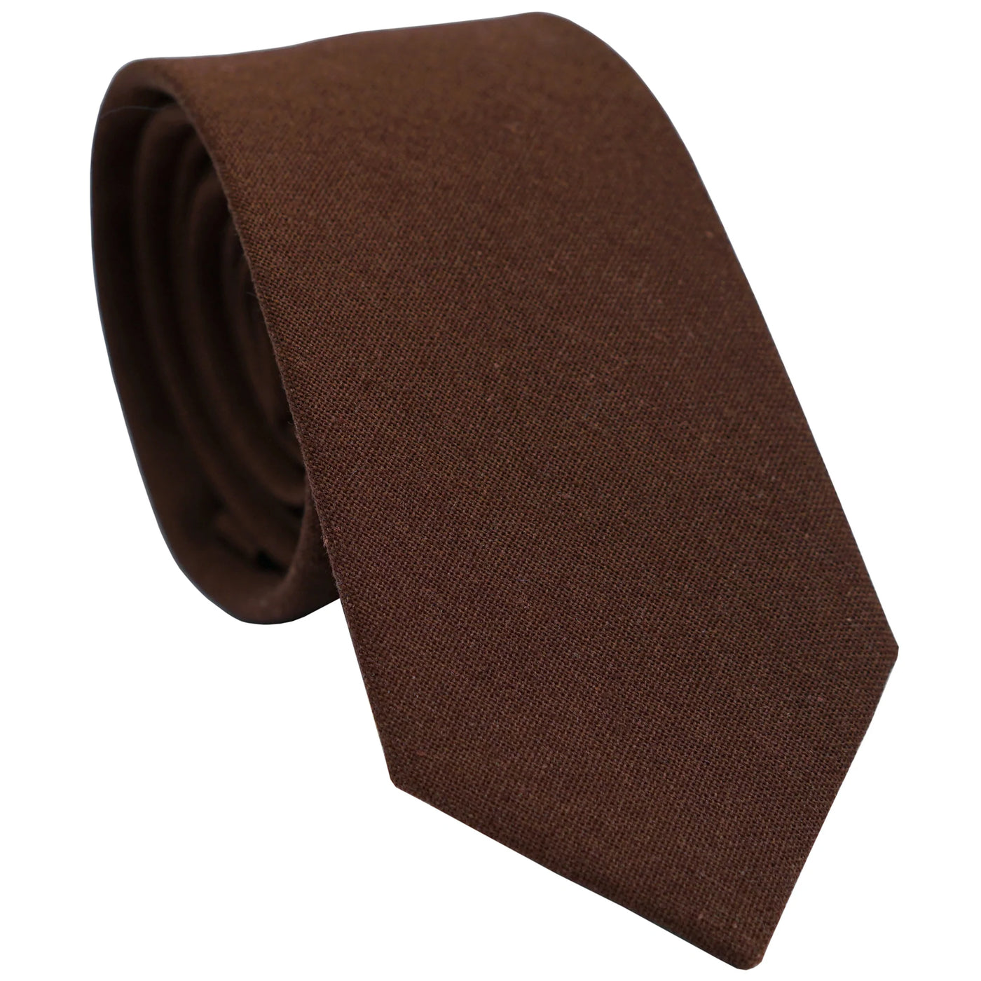 brown-skinny-cotton-necktie