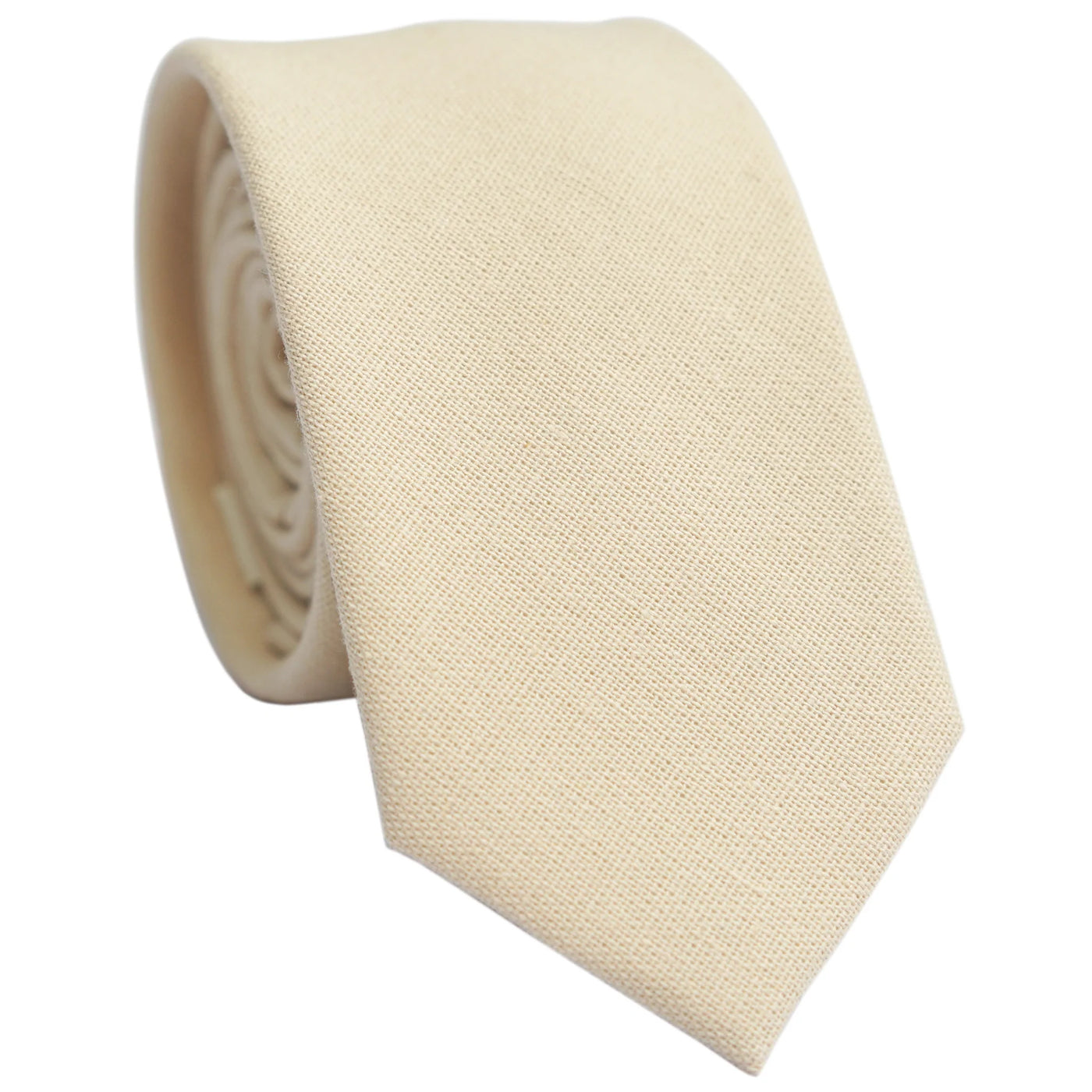 champagne-skinny-cotton-necktie