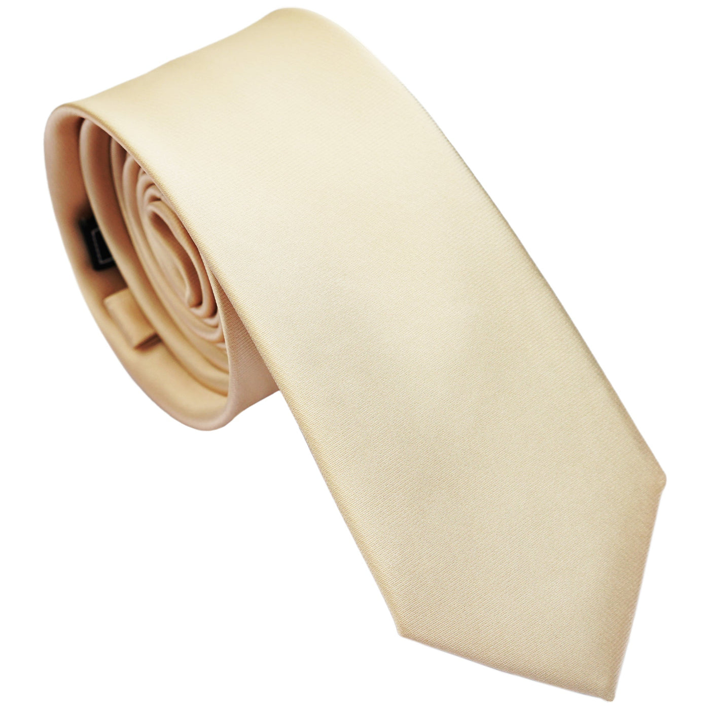 champagne-skinny-solid-necktie