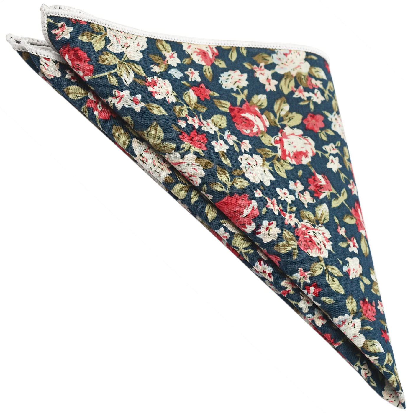 green-floral-pocket-square