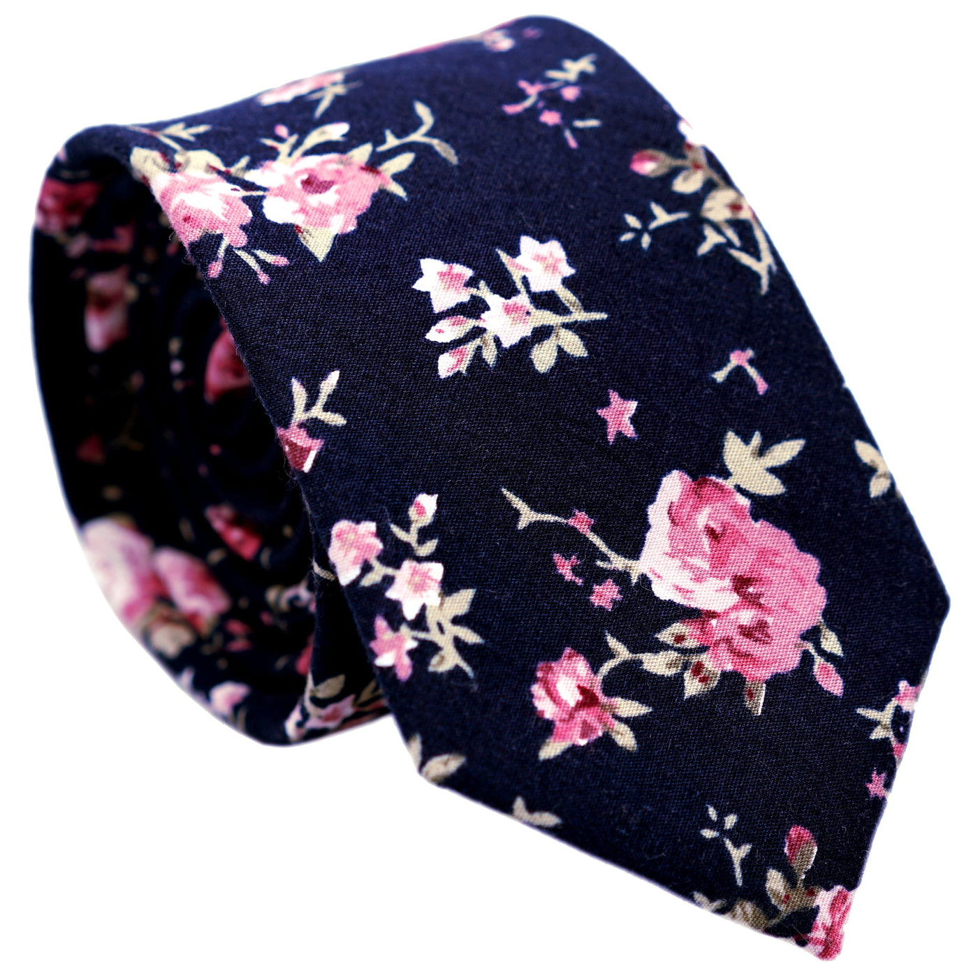 navy-and-pink-skinny-floral-cotton-necktie