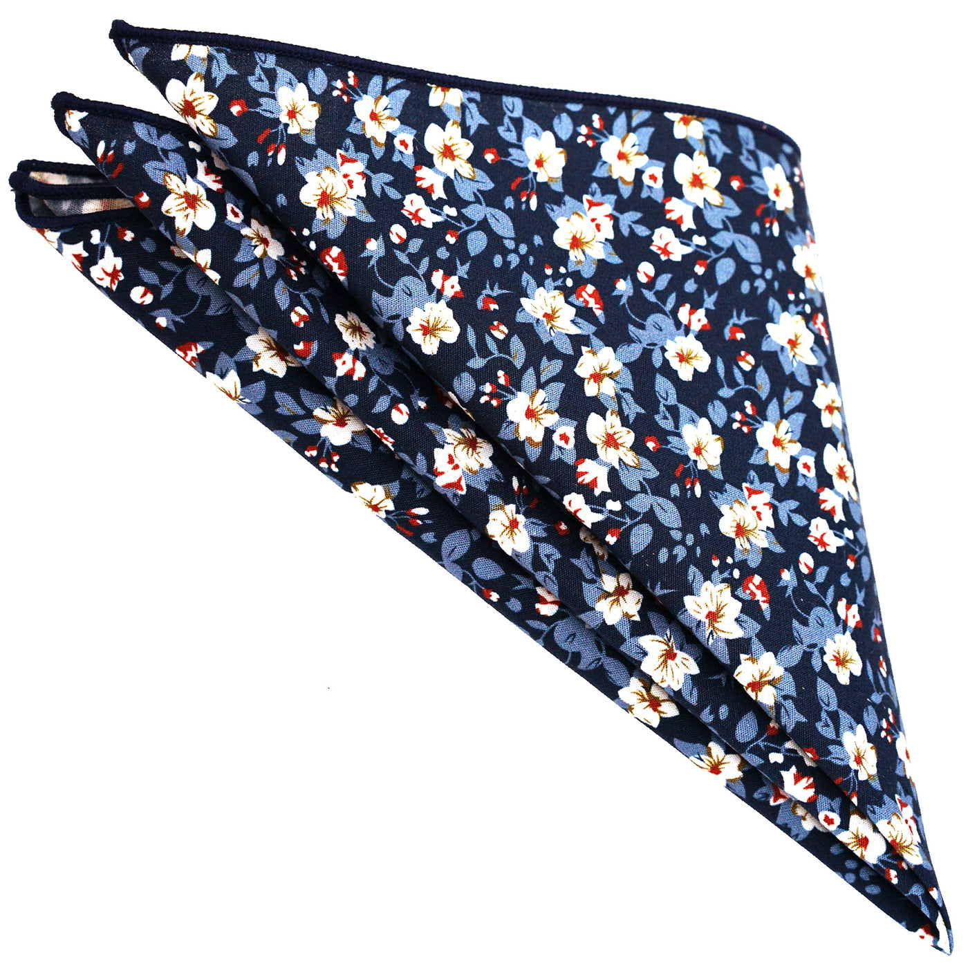 navy-daisy-floral-pocket-square