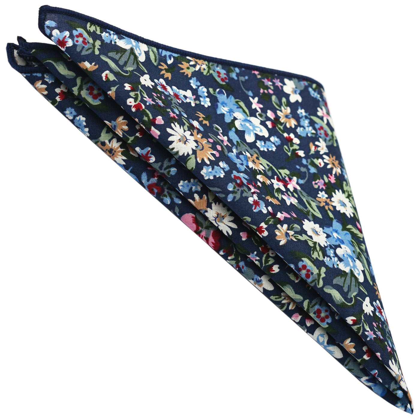 navy-daisy-floral-pocket-square