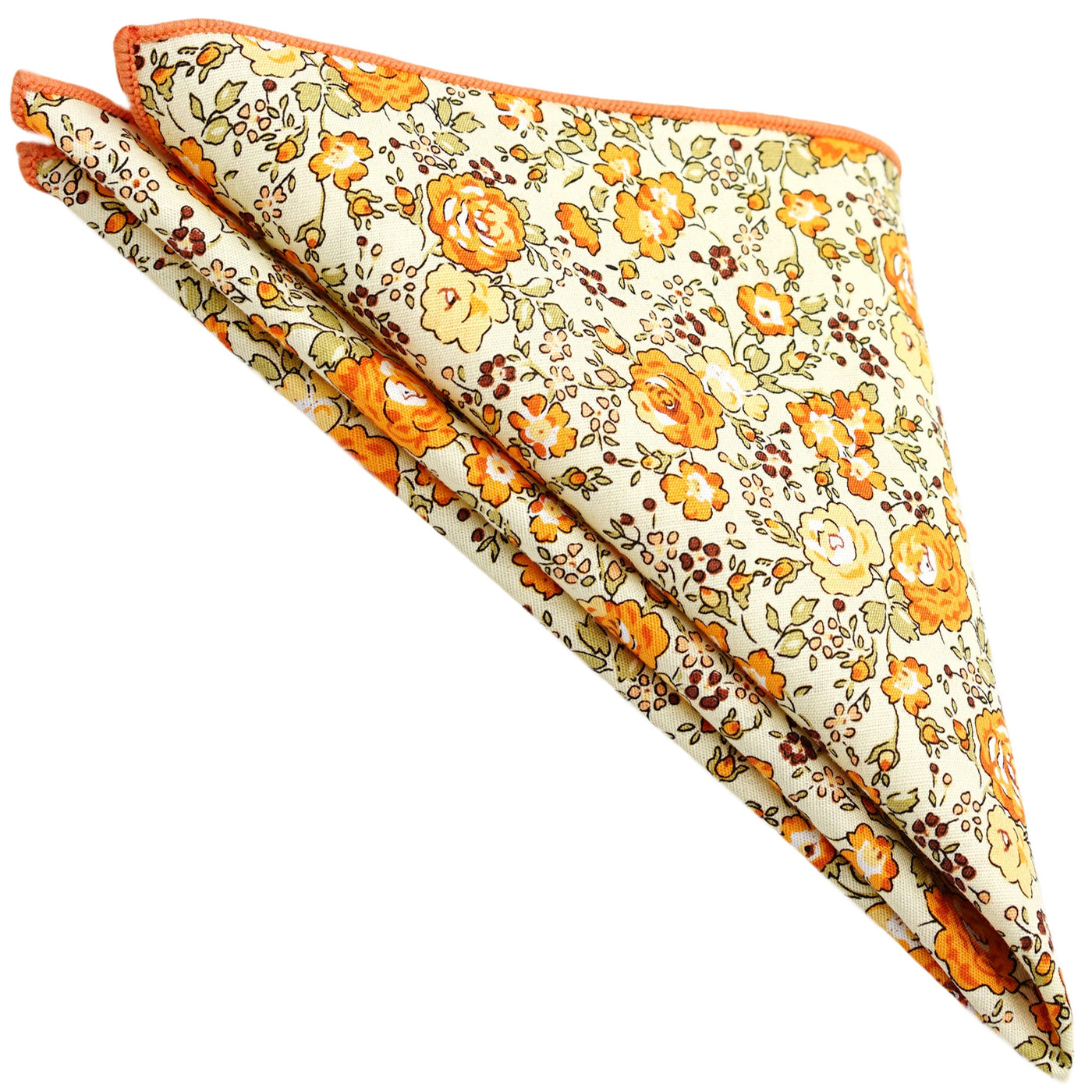 orange-floral-pocket-square