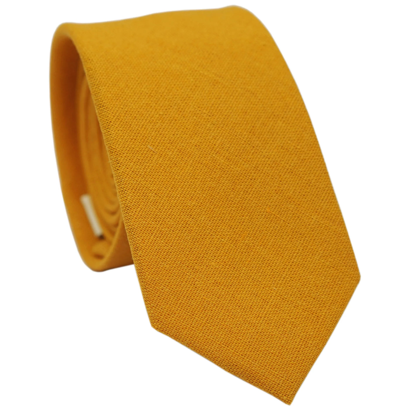 orange-skinny-cotton-necktie