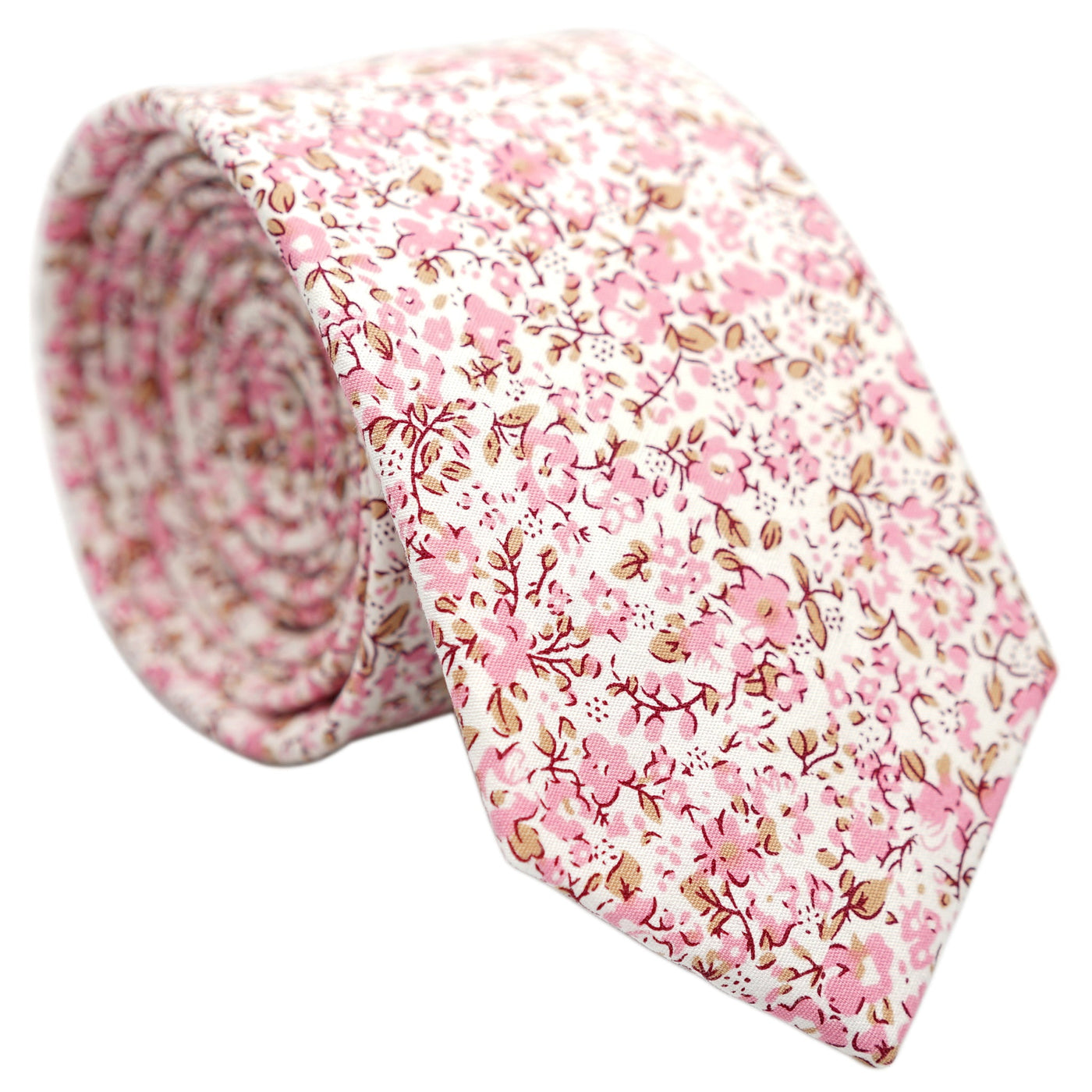 pink-skinny-floral-cotton-necktie