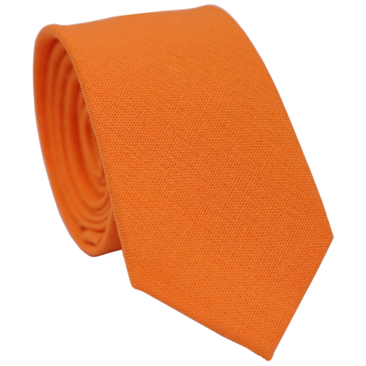 pumpkin-skinny-cotton-necktie