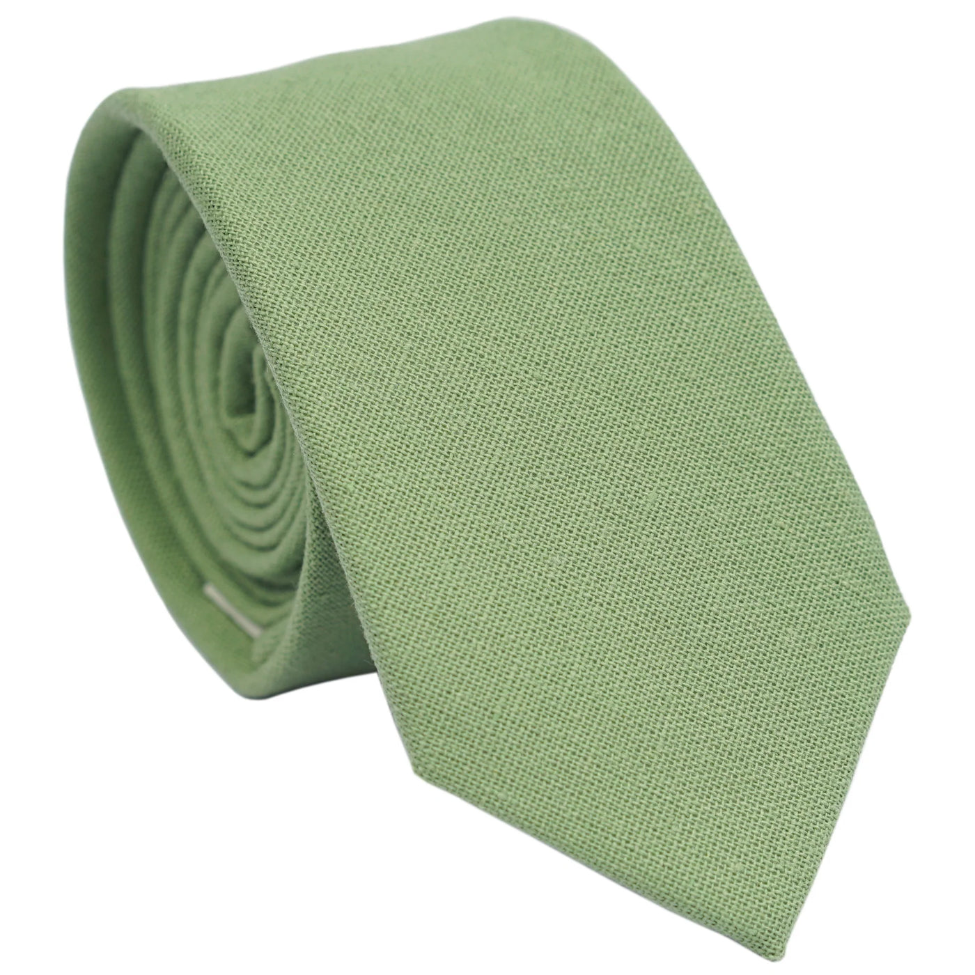 sage-skinny-cotton-necktie