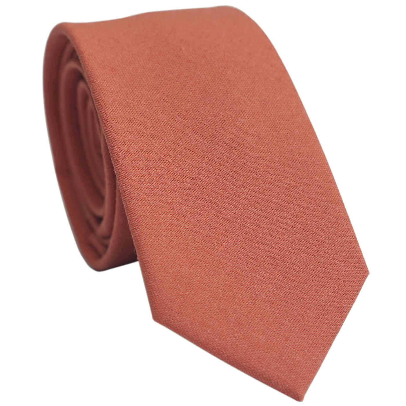 terracotta-skinny-cotton-necktie