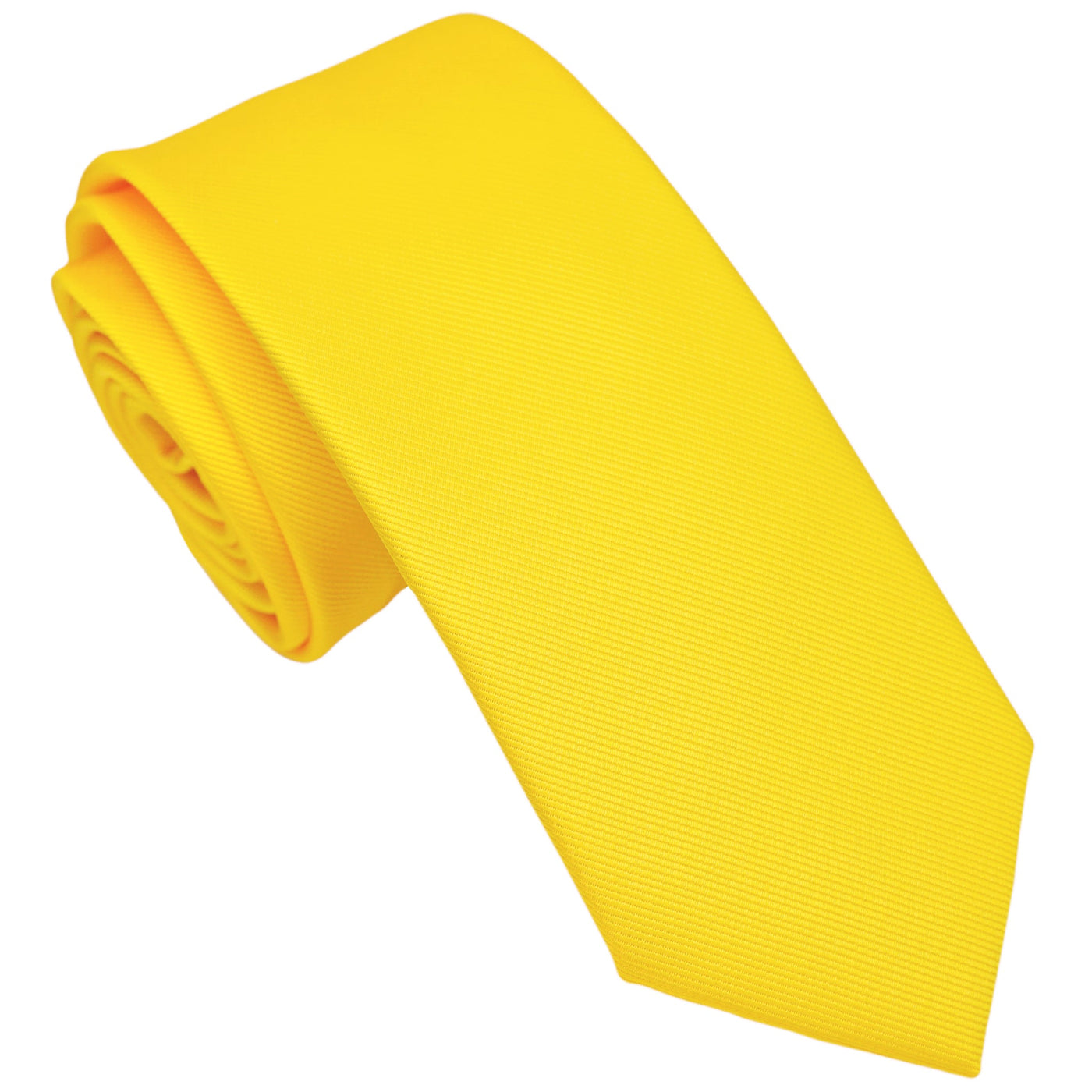 yellow-skinny-solid-necktie